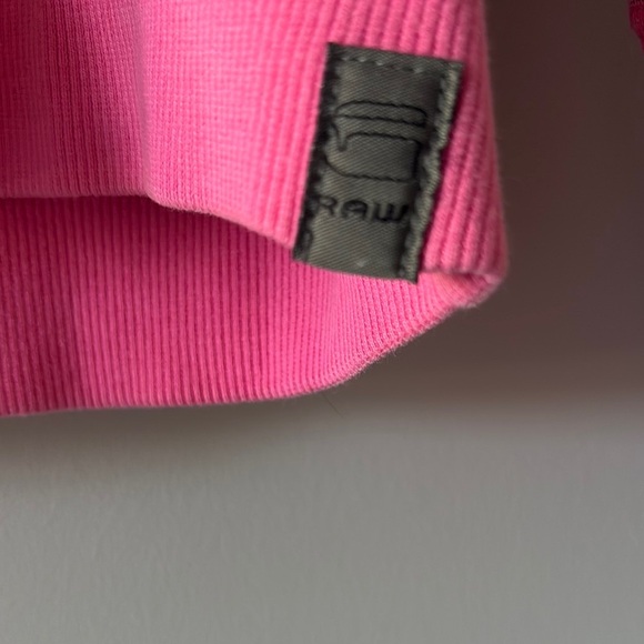 G-Star Pink with black Striped Women's Hoodie 100% COTTON - Picture 2 of 8